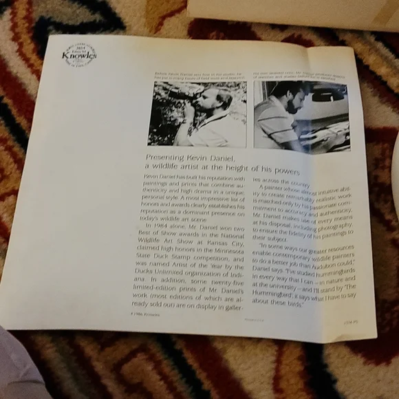 Hummingbird Plate - Picture 4 of 9